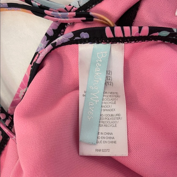 Breaking Waves Floral Bikini Size 12 - Picture 5 of 5